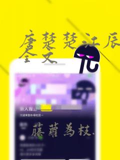 唐楚楚江辰最新全文