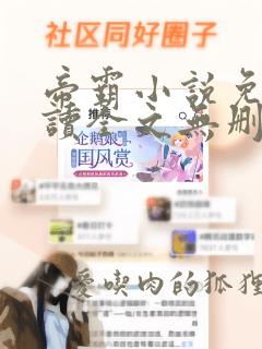 帝霸小说免费阅读全文无删减