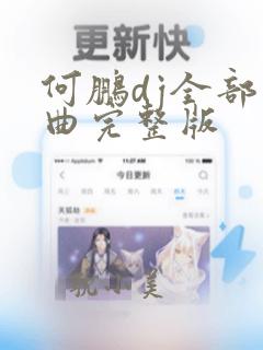 何鹏dj全部歌曲完整版