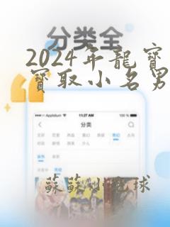 2024年龙宝宝取小名男宝