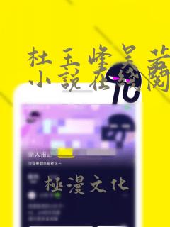 杜玉峰吴若兰的小说在线阅读全文