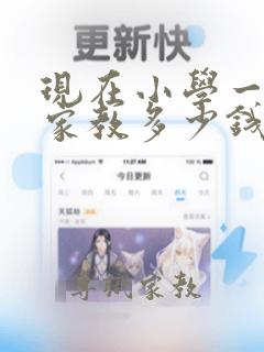 现在小学一对一家教多少钱一小时