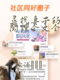 寻找妻子的秘密阅读全文全文