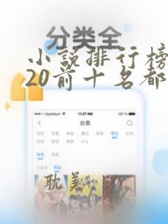 小说排行榜2020前十名都市