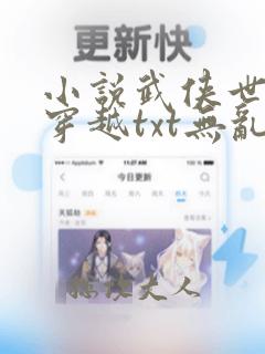 小说武侠世界大穿越txt无乱章