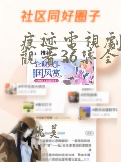 痕迹电视剧免费观看36集全集西瓜