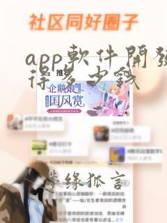 app软件开发得多少钱