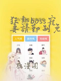 狂热boss宠妻请节制免费阅读