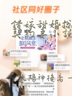 错嫁甜婚总裁的契约妻小说完整版