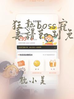 狂热boss宠妻请节制免费