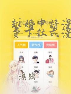 离婚申请漫画免费下拉式漫画