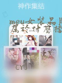 meu女装品牌属于什么档次