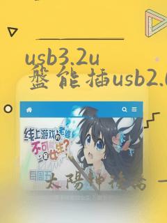 usb3.2u盘能插usb2.0接口吗