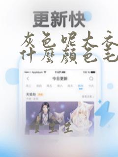 灰色呢大衣内搭什么颜色毛衣好看