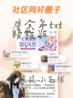 庆余年txt 精校版