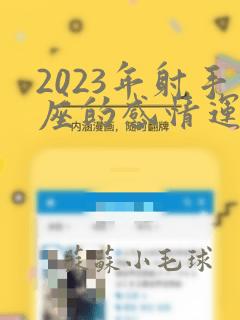 2023年射手座的感情运势