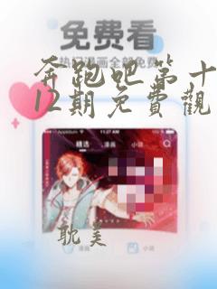 奔跑吧第十二季12期免费观看完整版