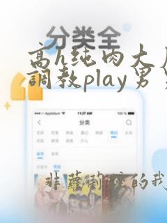 高h纯肉大尺度调教play男男