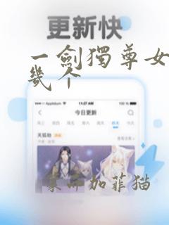 一剑独尊女主有几个