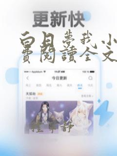 白日梦我小说免费阅读全文无弹窗