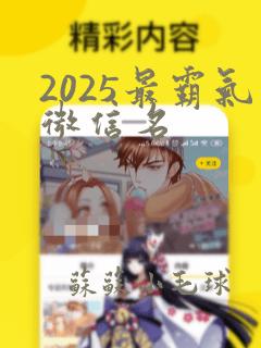 2025最霸气微信名