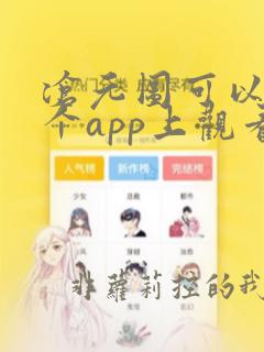 沧元图可以在哪个app上观看