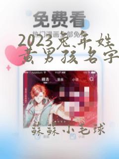 2023兔年姓黄男孩名字