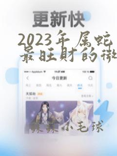 2023年属蛇最旺财的微信头像