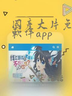 国产大片免费看软件app