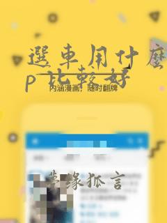 选车用什么app 比较好