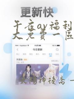 午夜av福利粗大免费一区