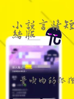 小说言情短篇完结版