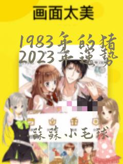 1983年的猪2023年运势男性