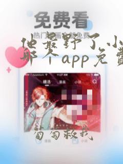 他最野了小说在哪个app免费阅读