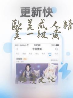 欧美成人精品欧美一级黄