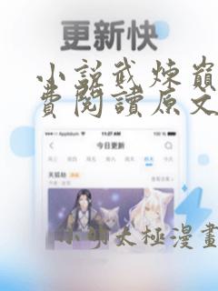 小说武炼巅峰免费阅读原文