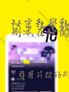 秘密教学韩漫无删减在线阅读