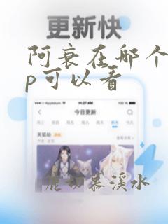 阿衰在哪个app可以看