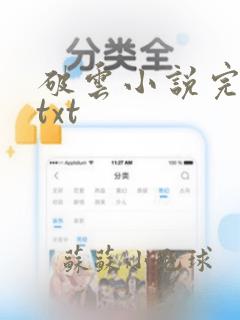 破云小说完整版txt