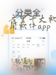 夜里十大软件禁用软件app