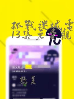 孤战迷城电视剧13集免费观看