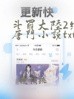 斗罗大陆2绝世唐门小说txt