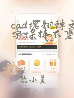 cad块翻转文字保持不变