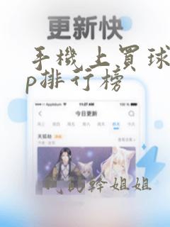 手机上买球app排行榜