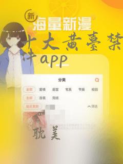 十大黄台禁用软件app