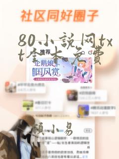 80小说网txt全本免费