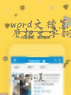 word文档怎么把文字翻转