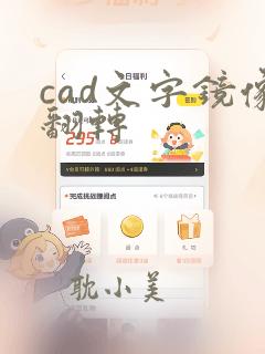 cad文字镜像翻转