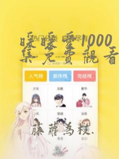 暖暖爱1000集免费观看