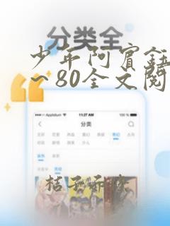 少年阿宾钰慧1～80全文阅读